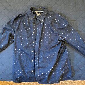 Banana Republic Shirt Adult Medium Blue Button Up Long Sleeve Men
